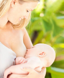 Mother Breastfeeding Her Newborn